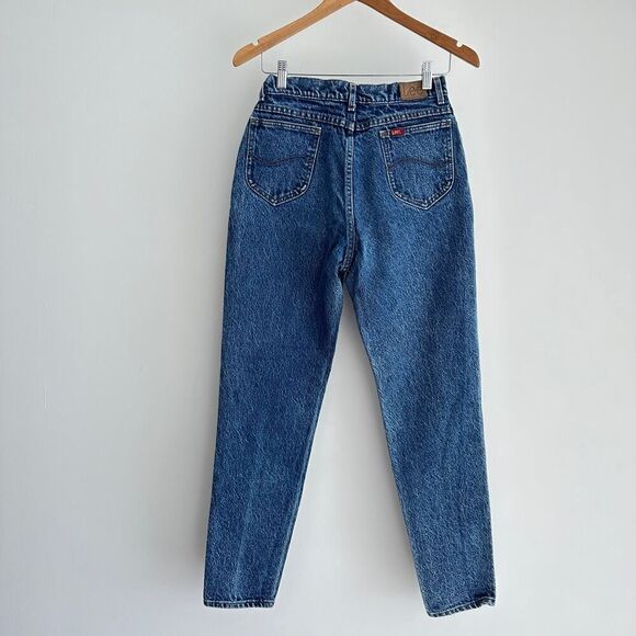 Vintage Lee Jeans Womens 26 Waist High Waist Mom Acid Wash - Picture 3 of 13